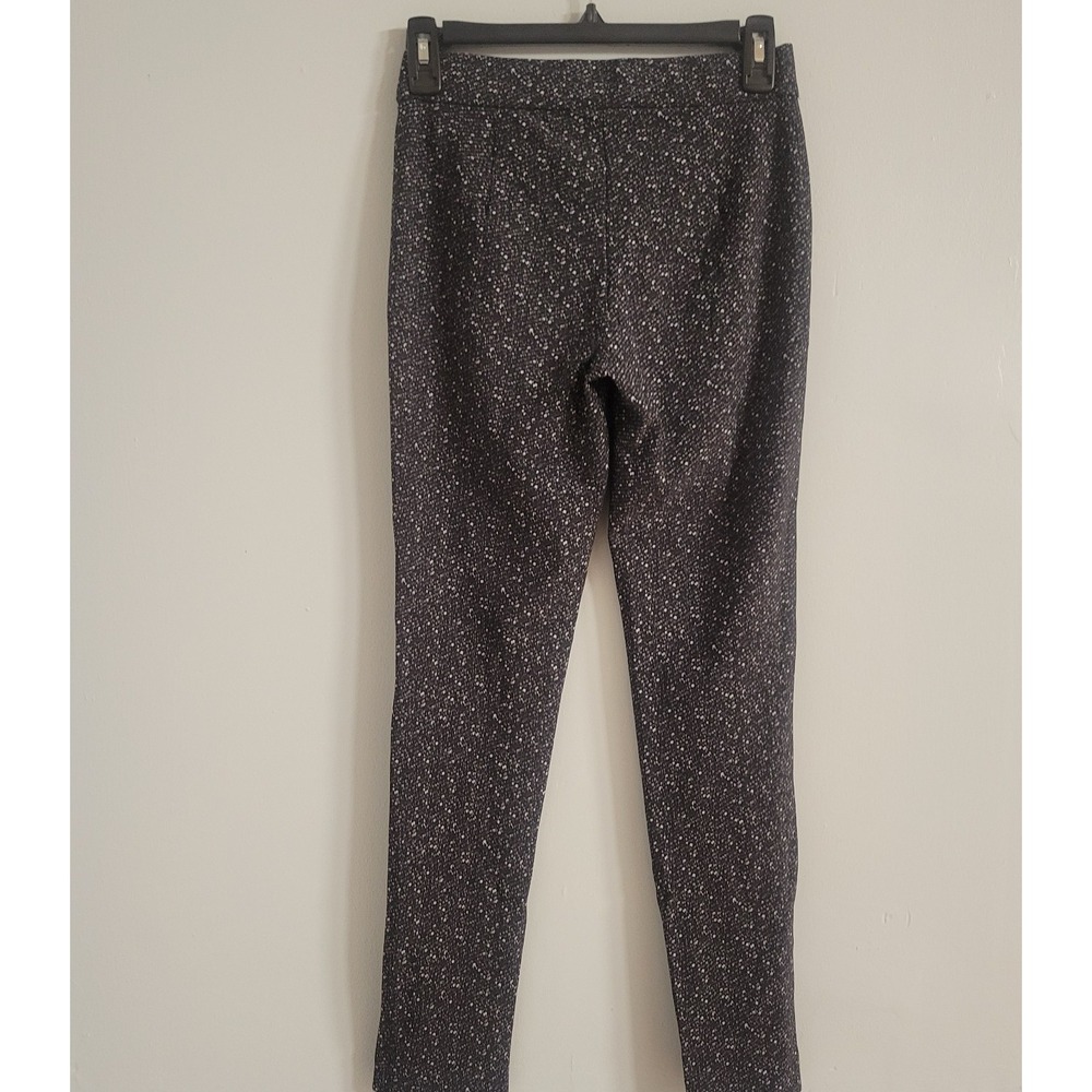 Theory‎ Size 0 Black White Adbelle K Knit Twill Pull On Pant Women